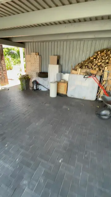Carport-Boden — Nachher